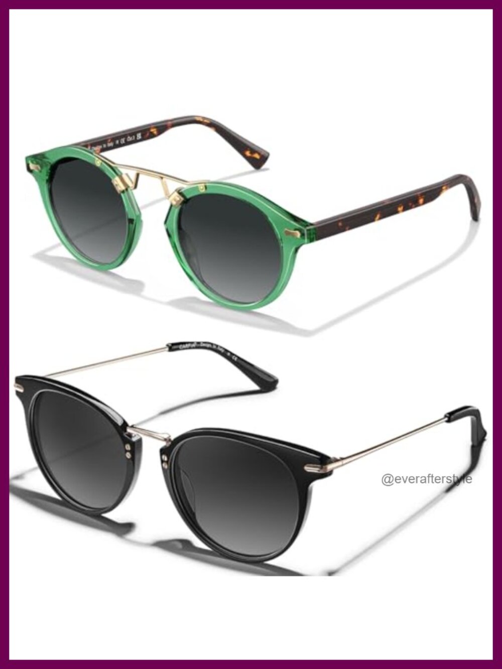 Retro Cat Eye Acetate Sunglasses Polarized UV Protection Women